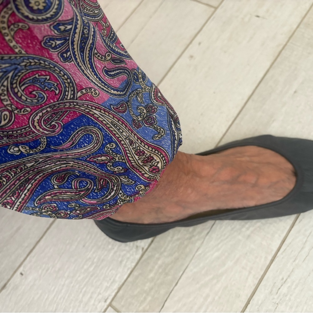 Tieks Navy Blue and Teal Flats. Inc, Tote size 9 - Picture 4 of 9